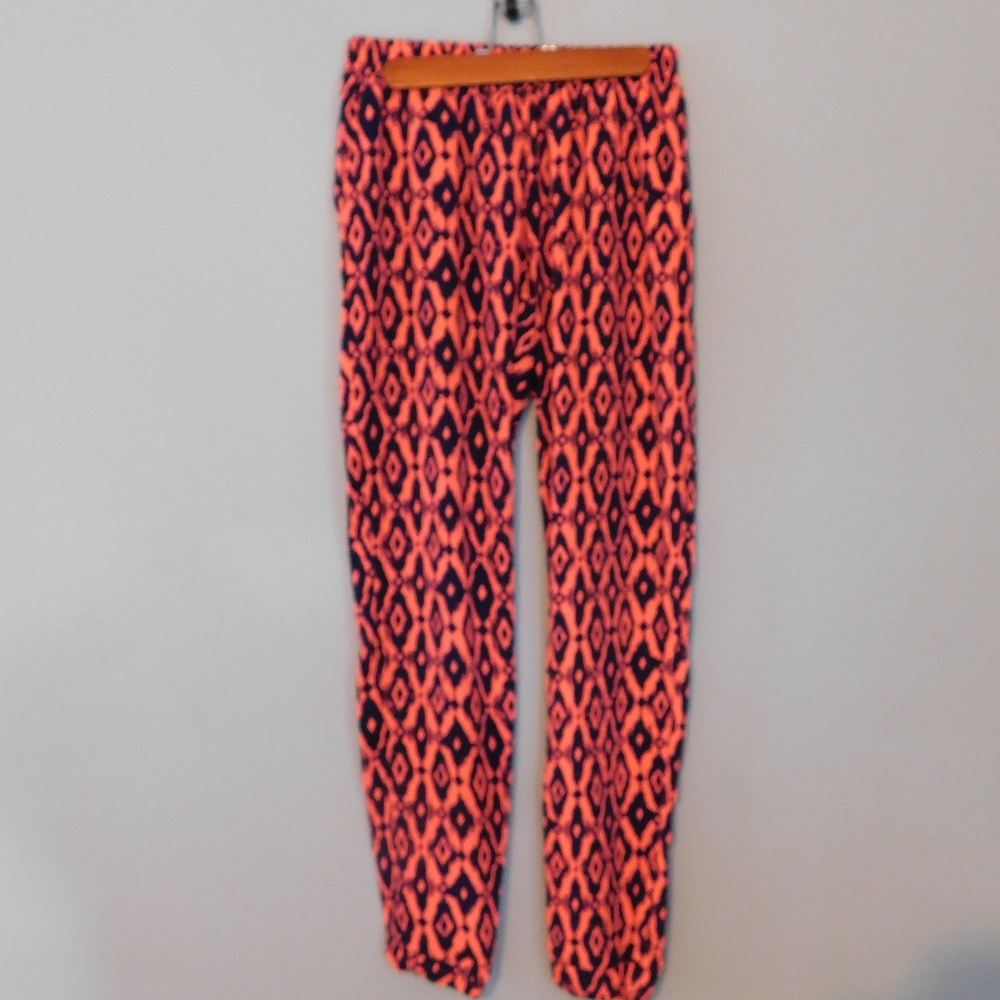 Faded Glory jogger pants girls aztec coral girl